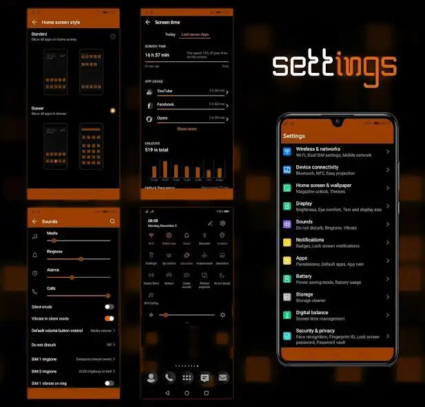 Play [EMUI 9.1]Mosaic Orange Theme as an online game [EMUI 9.1]Mosaic Orange Theme with UptoPlay